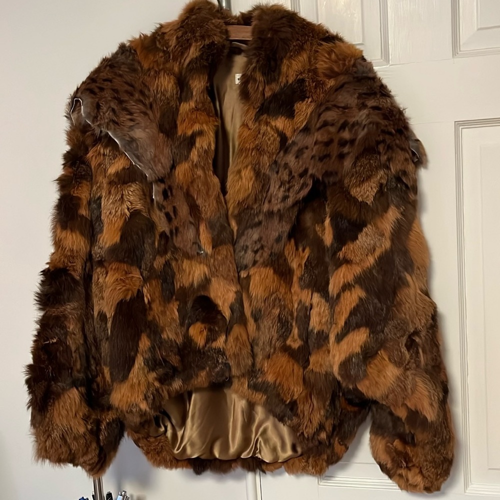 Vintage rabbit fur jacket.
